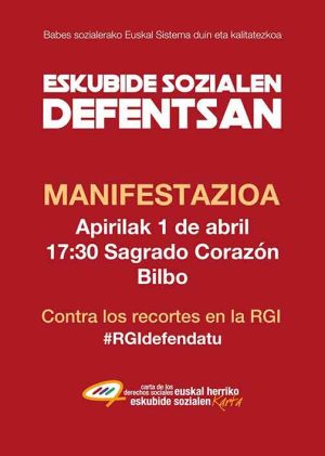 1 de Abril: Manifestación “en defensa de los derechos sociales”