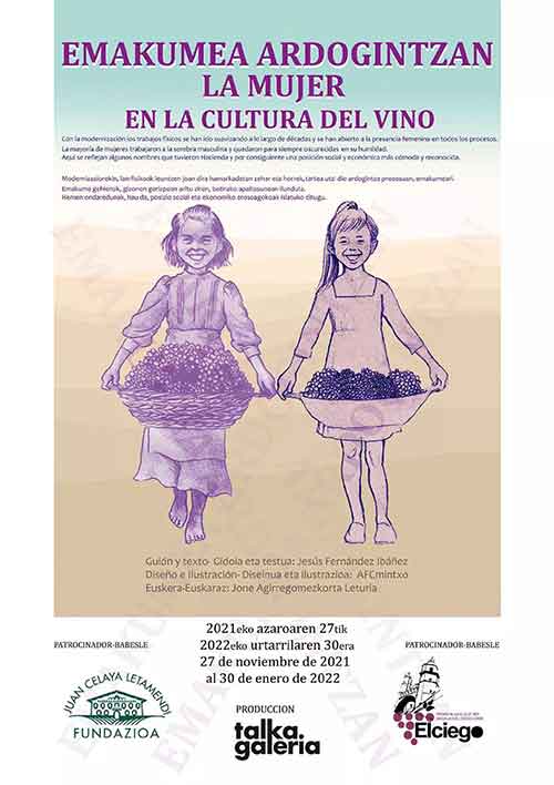 Exposición "Emakume ardogintzan - La mujer en la cultura del vino" en Elciego