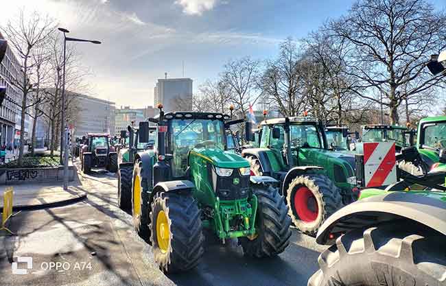 Protesta de agricultores en Bruselas