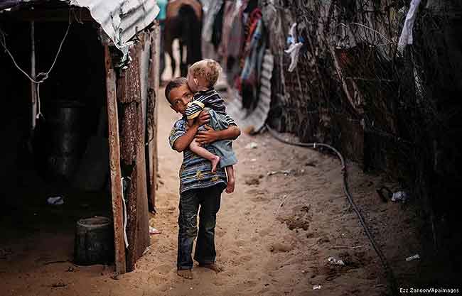 LA CATÁSTROFE DEL HAMBRE INFANTIL EN GAZA