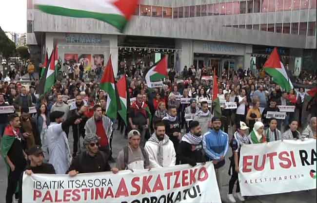 bilbao palestina concentracion romper relaciones con Israel